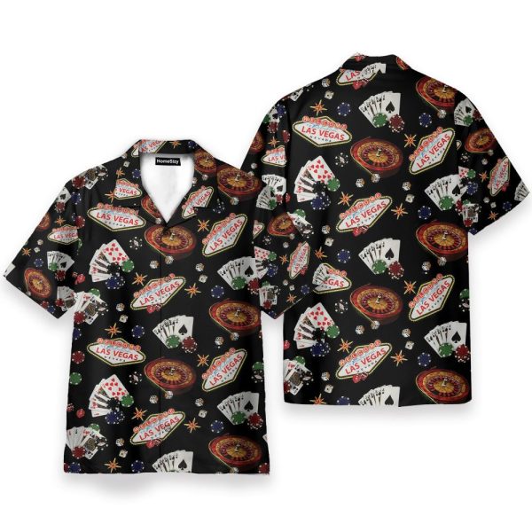 Las Vegas Gambling Men'S Button'S Up Shirts Hawaiian Shirt