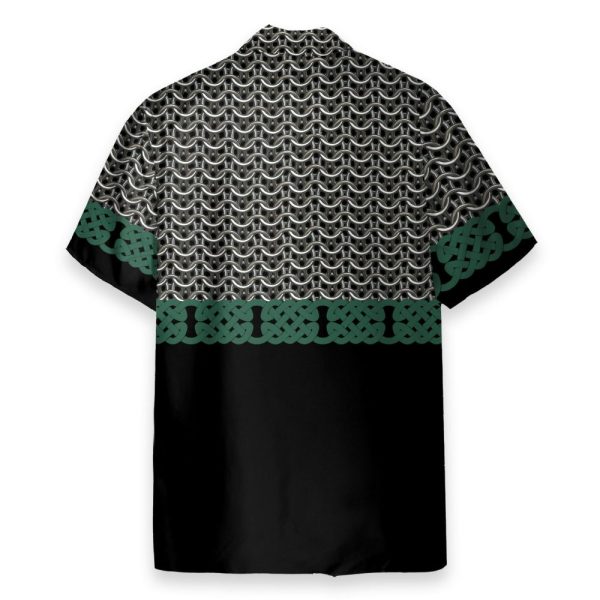 Mix Celtic Patterns Green Men'S Button'S Up Shirts Hawaiian Shirt