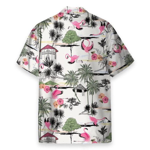 Flamingo Yoga Summer Tropical Pattern Hawaiian Shirt & Beach Shorts