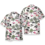 Flamingo Yoga Summer Tropical Pattern Hawaiian Shirt & Beach Shorts