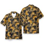 Tiger Fancy Black Japanese Style Hawaiian Shirt & Beach Shorts