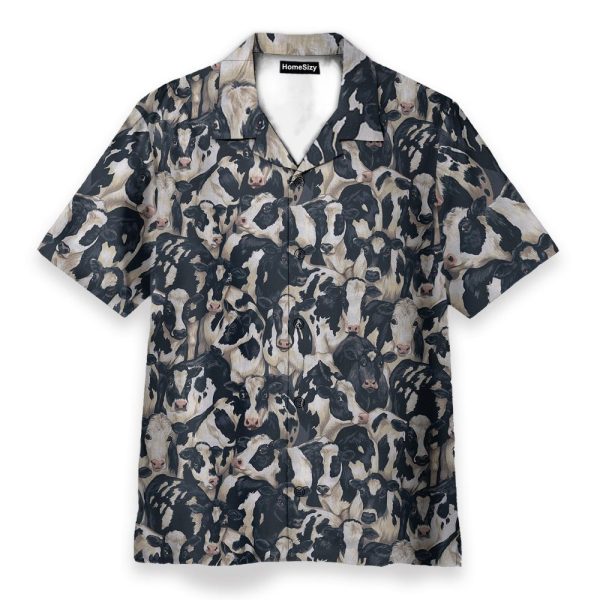 Fat Quarter Cows Farm Hawaiian Shirt & Beach Shorts