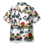 Bigfoot Camping Funny Button'S Up Shirts Hawaiian Shirt