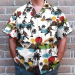 Bigfoot Camping Funny Button'S Up Shirts Hawaiian Shirt