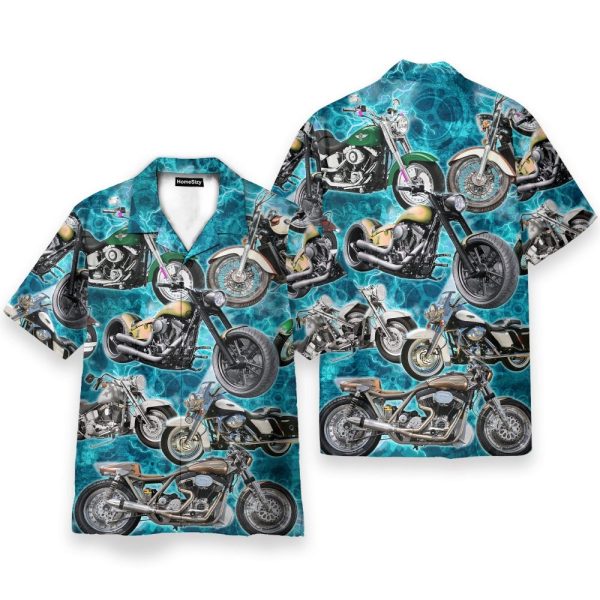 Motorcycles Once A Biker Hawaiian Shirt