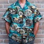 Motorcycles Once A Biker Hawaiian Shirt
