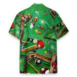 Playing Pool Billiard Tropical Hawaiian Shirt