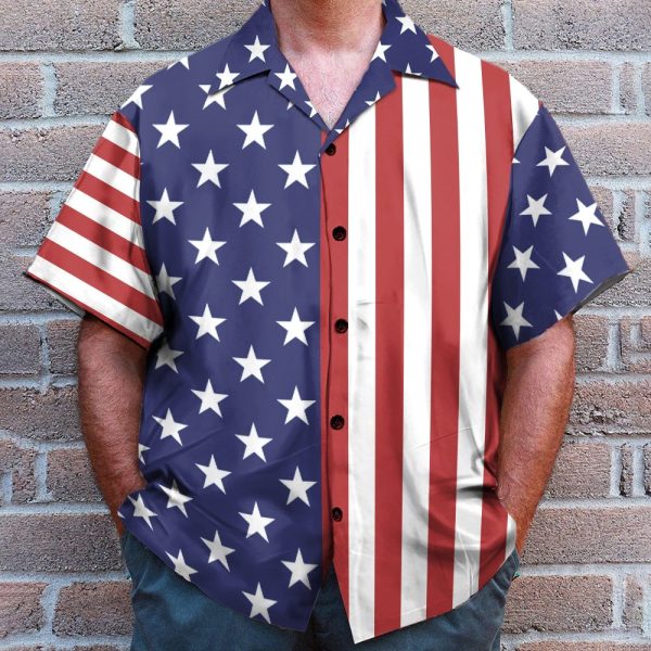 America Graphic Flag 4Th July America Independence Day Hawaiian Shirt