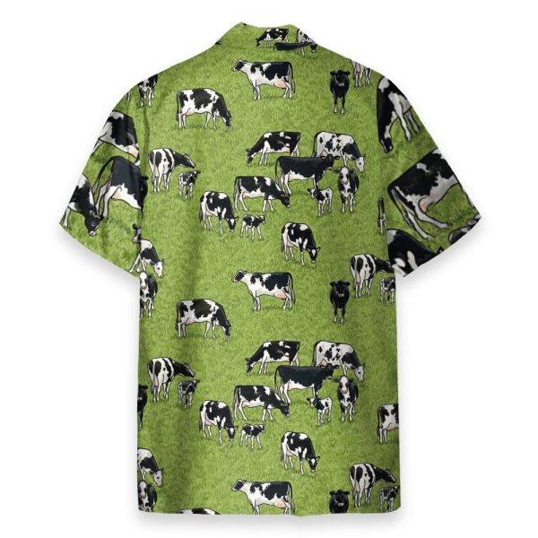 Dairy Cow On The Grass Field Hawaiian Shirt & Beach Shorts