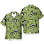 Dairy Cow On The Grass Field Hawaiian Shirt & Beach Shorts