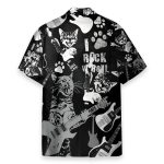 Rock N Roll Cats Make A Statement Hawaiian Shirt
