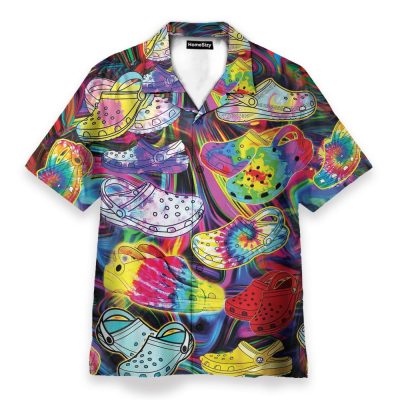 The Party Don'T Start Til I Croc In Hawaiian Shirt