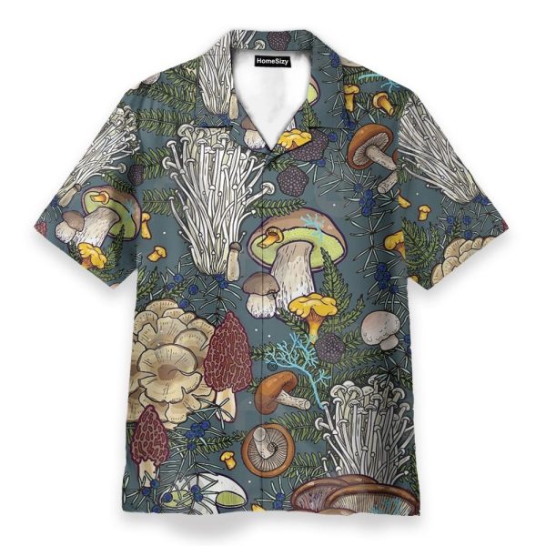 Mushroom Tropical Pattern Hawaiian Shirt