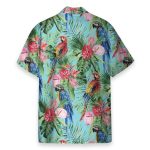 Beach Parrot Tropical Flowers Pattern Hawaiian Shirt