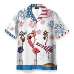 4Th July America Independence Day Flamingo Hawaiian Shirt