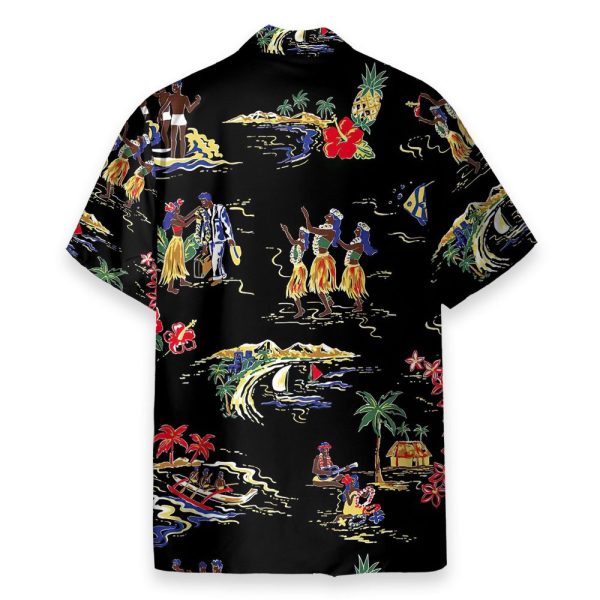 Aloha Hula Girls Dance On The Beach Hawaiian Shirt