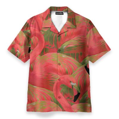 Colorful Flamingo Button'S Up Shirts Hawaiian Shirt