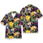 Skull Tropical Leaves Pattern Hawaiian Shirt