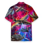 Explore Itineraries With Aircraft Watercolor Hawaiian Shirt