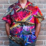 Explore Itineraries With Aircraft Watercolor Hawaiian Shirt