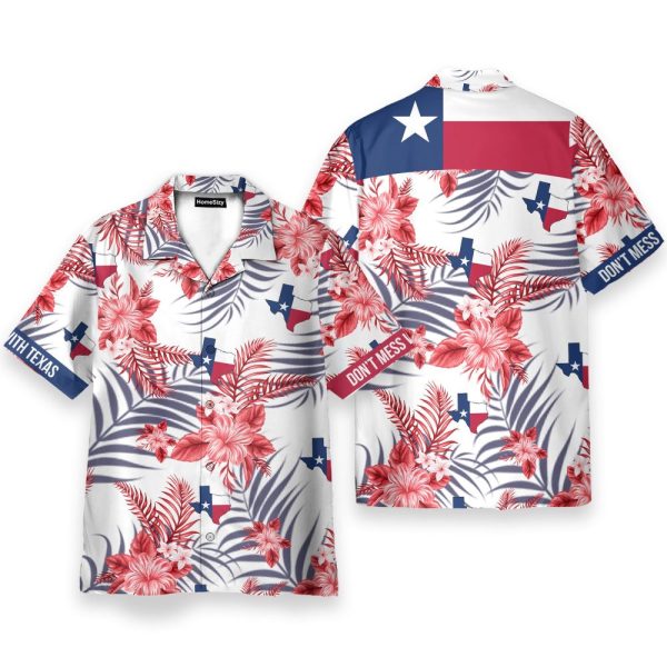 Don'T Mess With Texas Proud Bluebonnet Hawaiian Shirt