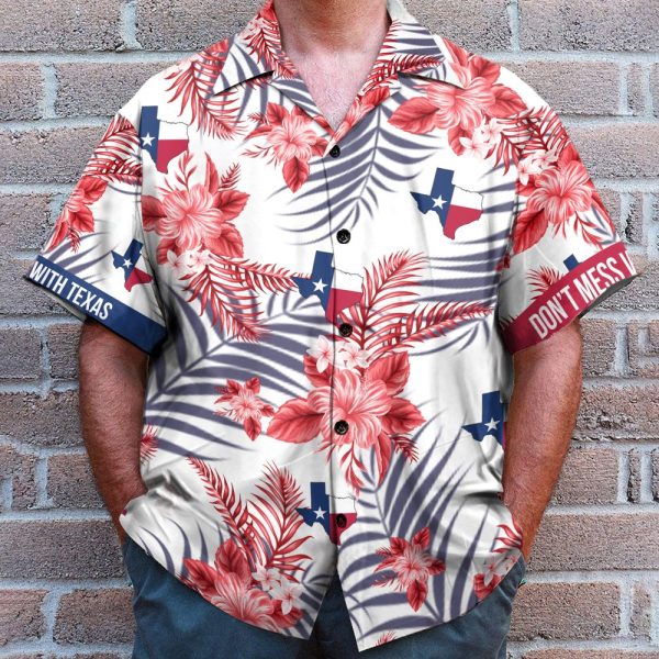 Don'T Mess With Texas Proud Bluebonnet Hawaiian Shirt