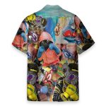 Cute Boxing Cats Funny Button'S Up Shirts Hawaiian Shirt