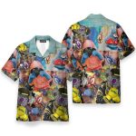 Cute Boxing Cats Funny Button'S Up Shirts Hawaiian Shirt