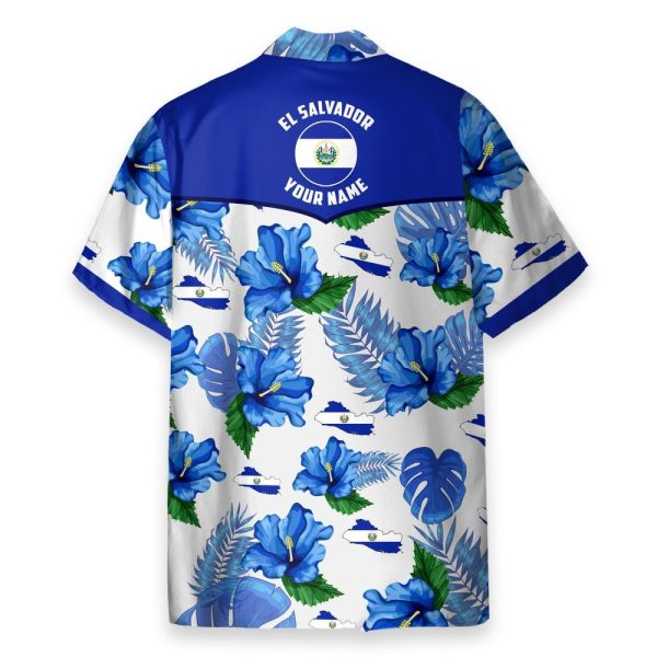 Custom Name El Salvador Personalized Hawaiian Shirt & Beach Shorts