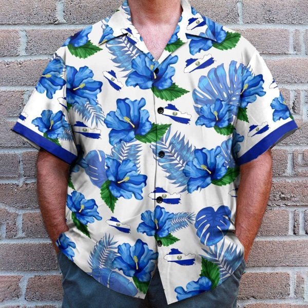 Custom Name El Salvador Personalized Hawaiian Shirt & Beach Shorts