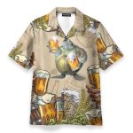Turtle And Beer Hawaiian Shirt