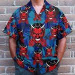 Lucifer Men'S Button'S Up Shirts Hawaiian Shirt & Beach Shorts