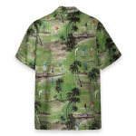 Playing Golf, Palm Tree Golf Club Hawaiian Shirt & Beach Shorts