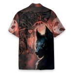 Fenrir Grunge Viking Men'S Button'S Up Shirts Hawaiian Shirt