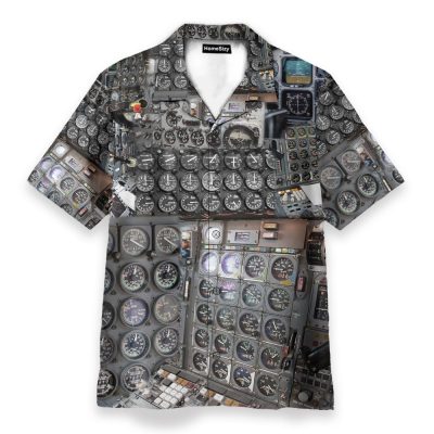 Amazing Cockpit Airplane Pilot Hawaiian Shirt