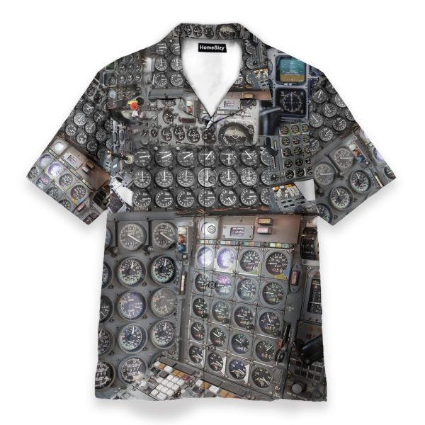 Amazing Cockpit Airplane Pilot Hawaiian Shirt