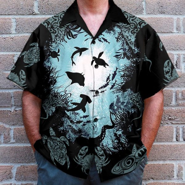 Deep Ocean World Hawaiian Shirt & Beach Shorts