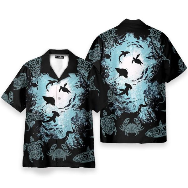 Deep Ocean World Hawaiian Shirt & Beach Shorts