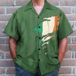 Irish St Patrick'S Day Men'S Button'S Up Shirts Hawaiian Shirt & Beach Shorts