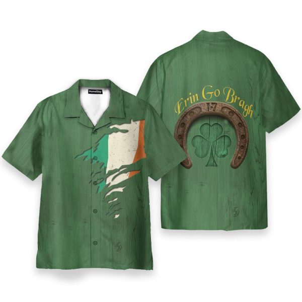 Irish St Patrick'S Day Men'S Button'S Up Shirts Hawaiian Shirt & Beach Shorts