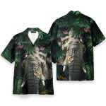 Elephant Hiding Tropical Hawaiian Shirt
