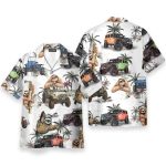 Jeep Car And Sloth Ocean Hawaiian Shirt