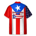 Puerto Rico Flag Men'S Button'S Up Shirts Hawaiian Shirt