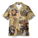 Drinking Beer Viking Funny Button'S Up Shirts Hawaiian Shirt