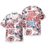 American Red Wine Men'S Button'S Up Shirts Hawaiian Shirt