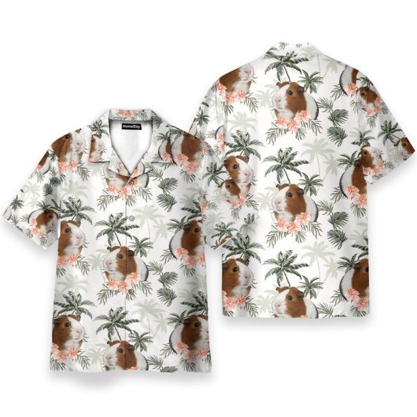 Guinea Pig Tropical Vintage Pattern Hawaiian Shirt & Beach Shorts