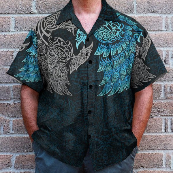 Ravens Men'S Button'S Up Shirts Hawaiian Shirt