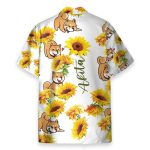 Akita Sunflower Funny Button'S Up Shirts Hawaiian Shirt