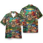 Aloha Summer Tiki Tropical Colourful Hawaiian Shirt
