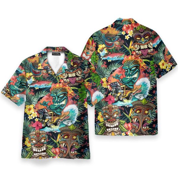 Aloha Summer Tiki Awesome Hawaiian Shirt